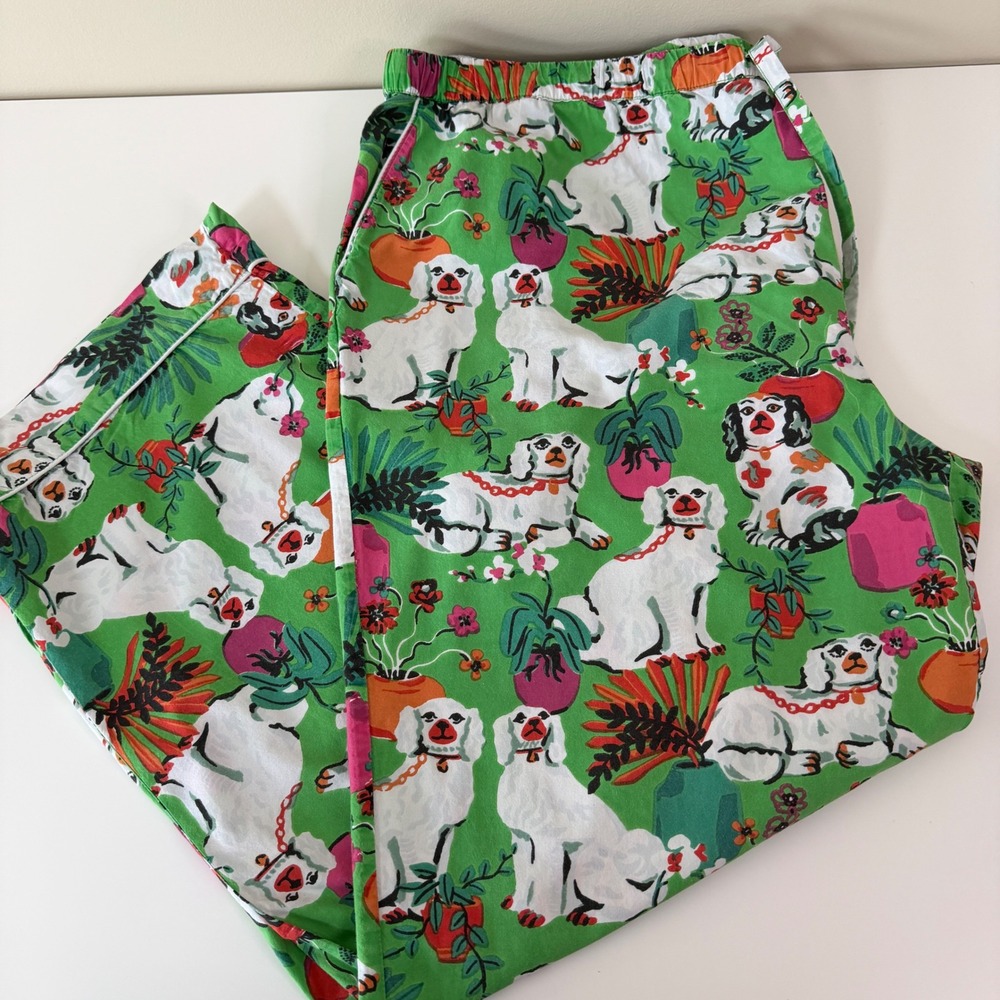 Anthropologie x Print Fresh X-Large Dog Novelty Pajama Bottoms Leisure Sleepwear